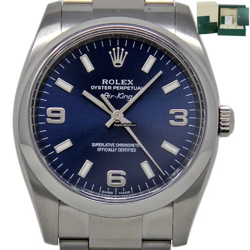 1:1 Replica Rolex Air King 114200 Caliber 3130 Automatic Movement 34mm Steel Case Mens/unisex Watch