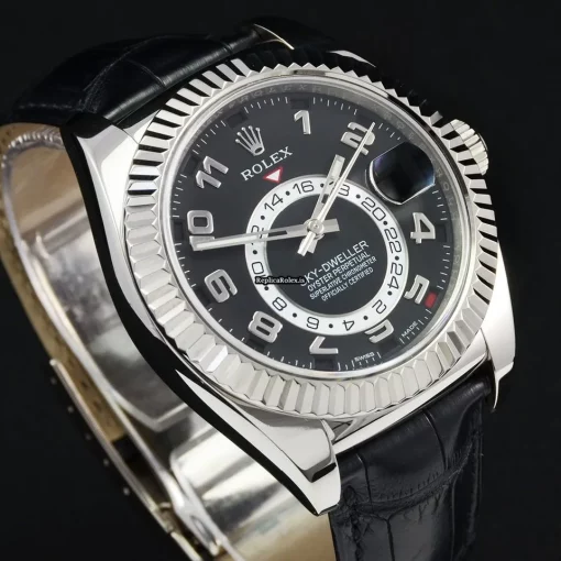 Design Replica Rolex Sky-dweller 326139 Caliber 9001 Automatic Movement 42mm White Gold Case Mens/unisex Watch - Image 10