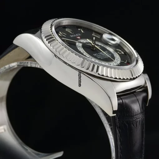 Design Replica Rolex Sky-dweller 326139 Caliber 9001 Automatic Movement 42mm White Gold Case Mens/unisex Watch - Image 12