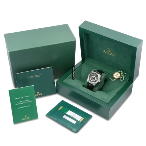 Design Replica Rolex Sky-dweller 326139 Caliber 9001 Automatic Movement 42mm White Gold Case Mens/unisex Watch - Image 2