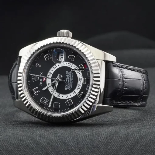 Design Replica Rolex Sky-dweller 326139 Caliber 9001 Automatic Movement 42mm White Gold Case Mens/unisex Watch - Image 3
