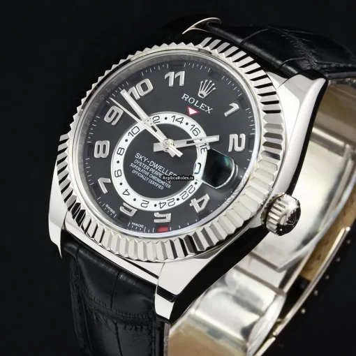 Design Replica Rolex Sky-dweller 326139 Caliber 9001 Automatic Movement 42mm White Gold Case Mens/unisex Watch - Image 9