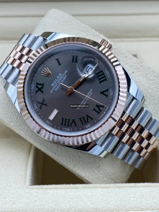 Well Made Fake Rolex Datejust II 126331 Caliber 3235 Automatic Movement 41mm Gold/steel Case Mens/unisex Watch
