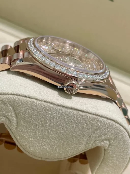 Inexpensive Replica Rolex Day-date 40 228345rbr Caliber 3255 Automatic Movement 40x48mm Rose Gold Case Mens/unisex Watch - Image 2