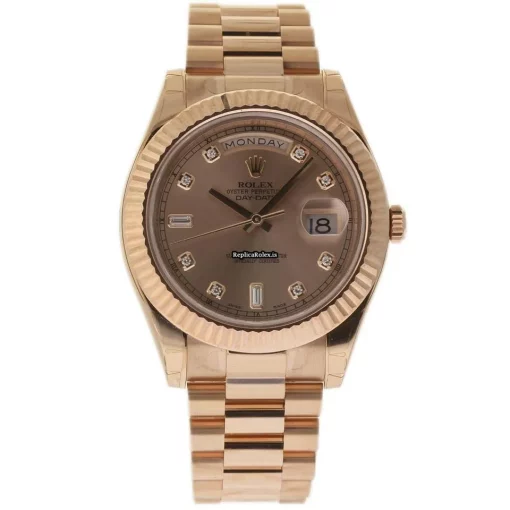 Design Replica Rolex Day-date II 218235 Caliber 3156 Automatic Movement 41mm Rose Gold Case Mens/unisex Watch - Image 2