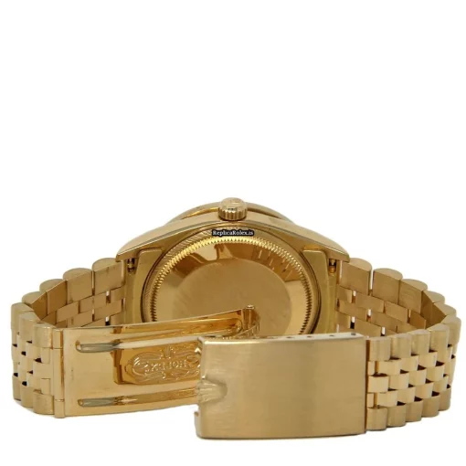 Marvellous Fake Rolex Oyster Perpetual Date 15238 Automatic Movement 34mm Yellow Gold Case Mens/unisex Watch - Image 4
