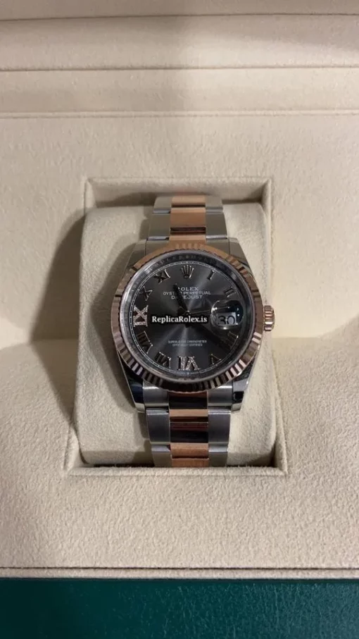 Lovely Replica Rolex Datejust 126231 Automatic Movement 36mm Gold/steel Case Mens/unisex Watch