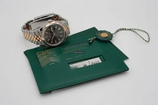 Perfect Replica Rolex Datejust 126201 Caliber 3235 Automatic Movement 36mm Gold/steel Case Mens/unisex Watch - Image 12