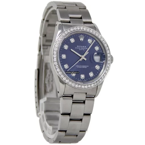Excellent Imitation Rolex Oyster Perpetual Date 15000 Automatic Movement 34mm Steel Case Womens Watch - Image 4