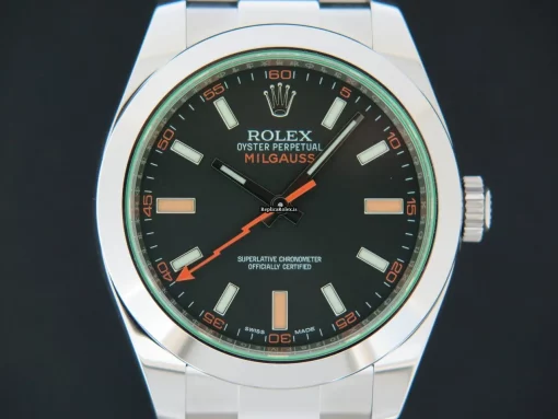 Awesome Replica Rolex Milgauss 116400gv Automatic Movement 40mm Steel Case Mens/unisex Watch - Image 2
