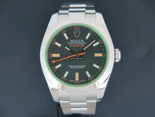Awesome Replica Rolex Milgauss 116400gv Automatic Movement 40mm Steel Case Mens/unisex Watch - Image 3