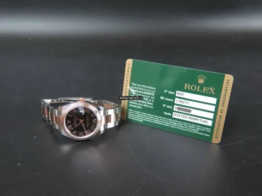 Beautiful Fake Rolex Lady-datejust 178271 Automatic Movement 31mm Gold/steel Case Mens/unisex Watch - Image 4