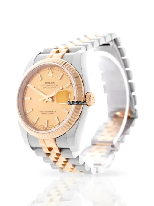 Fabulous Replica Rolex Datejust 116233 Caliber 3135 Automatic Movement 36mm Gold/steel Case Mens/unisex Watch - Image 2