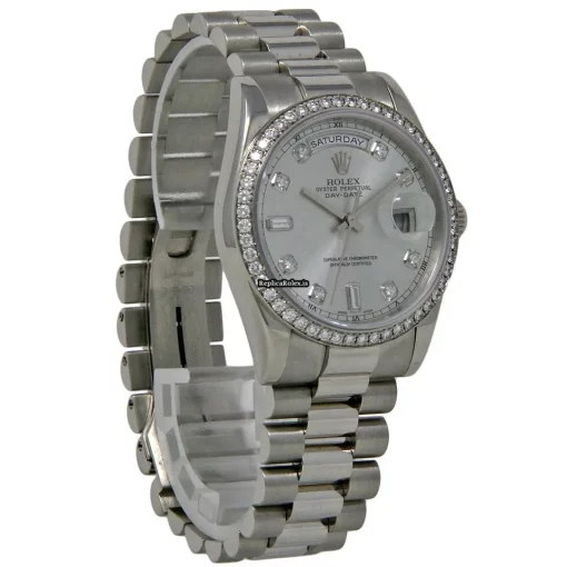 Neat Replica Rolex Day-date 36 118346 Caliber 3155 Automatic Movement 36mm Platinum Case Mens/unisex Watch - Image 5