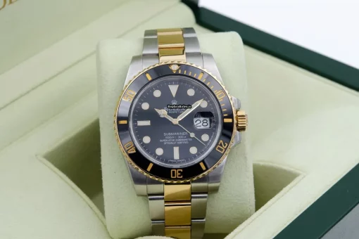 Trustworthy Replica Rolex Submariner Date 116613ln Caliber 3135 Automatic Movement 40mm Gold/steel Case Mens/unisex Watch - Image 8
