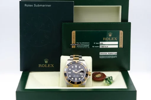 Trustworthy Replica Rolex Submariner Date 116613ln Caliber 3135 Automatic Movement 40mm Gold/steel Case Mens/unisex Watch - Image 9