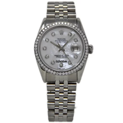 Good Replica Rolex Datejust 16014 Automatic Movement 36mm Steel Case Womens Watch - Image 2