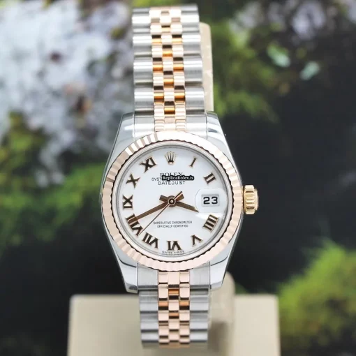 1:1 Knockoff Rolex Lady-datejust 179171 Caliber 2235 Automatic Movement 26mm Rose Gold Case Womens Watch - Image 3
