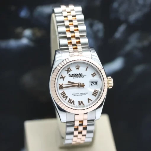 1:1 Knockoff Rolex Lady-datejust 179171 Caliber 2235 Automatic Movement 26mm Rose Gold Case Womens Watch - Image 6
