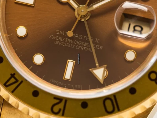 Design Copies Rolex Gmt-master II 16718 Cosc Automatic Movement 40mm Yellow Gold Case Mens/unisex Watch - Image 2