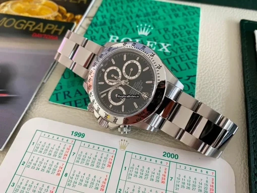Incredible Replica Rolex Daytona 16520 Zenith El Primero Caliber 4030 Automatic Movement 40mm Steel Case Mens/unisex Watch - Image 12