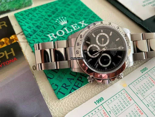 Incredible Replica Rolex Daytona 16520 Zenith El Primero Caliber 4030 Automatic Movement 40mm Steel Case Mens/unisex Watch - Image 13