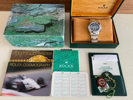 Incredible Replica Rolex Daytona 16520 Zenith El Primero Caliber 4030 Automatic Movement 40mm Steel Case Mens/unisex Watch - Image 2