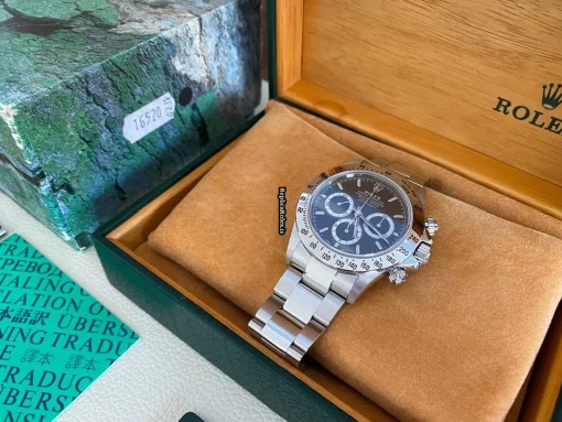 Incredible Replica Rolex Daytona 16520 Zenith El Primero Caliber 4030 Automatic Movement 40mm Steel Case Mens/unisex Watch - Image 4