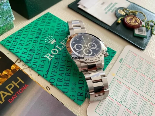 Incredible Replica Rolex Daytona 16520 Zenith El Primero Caliber 4030 Automatic Movement 40mm Steel Case Mens/unisex Watch - Image 8