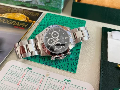 Incredible Replica Rolex Daytona 16520 Zenith El Primero Caliber 4030 Automatic Movement 40mm Steel Case Mens/unisex Watch - Image 9