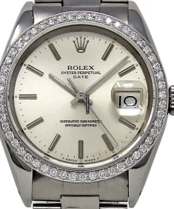 Nice Replica Rolex Oyster Perpetual Date 1500 Automatic Movement 34mm Steel Case Womens Watch