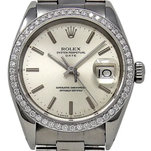 Nice Replica Rolex Oyster Perpetual Date 1500 Automatic Movement 34mm Steel Case Womens Watch