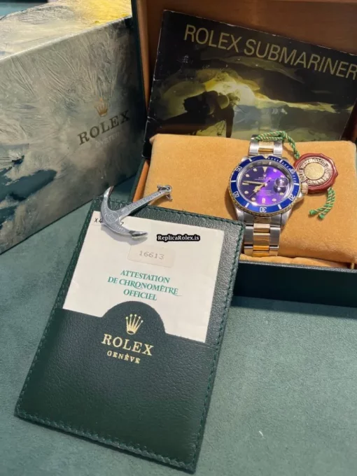 Offering Replica Rolex Submariner Date 16613 Caliber 3135 Automatic Movement 40mm Gold/steel Case Mens/unisex Watch