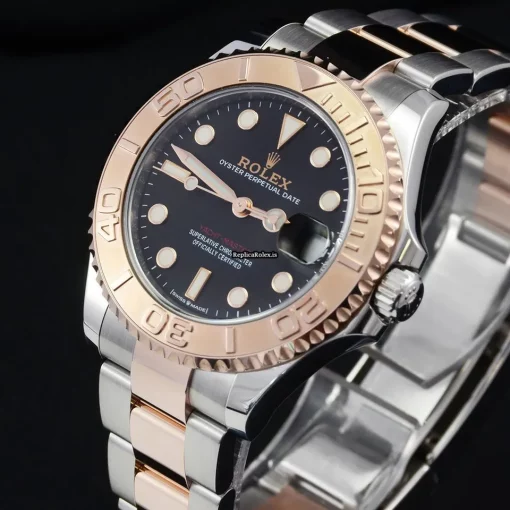 Reliable Replica Rolex Yacht-master 37 268621 Caliber 2236 Automatic Movement 37mm Gold/steel Case Mens/unisex Watch - Image 8