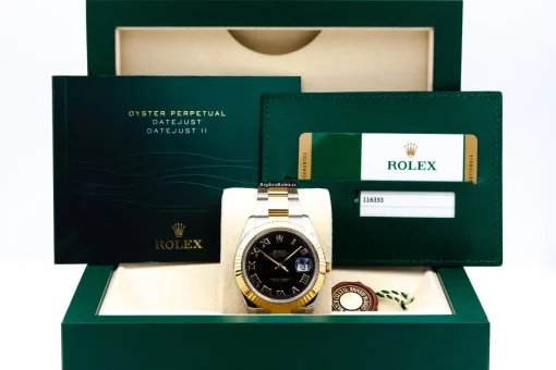 Fantastic Fakes Rolex Datejust II 116333 Caliber 3136 Automatic Movement 41mm Gold/steel Case Mens/unisex Watch - Image 7