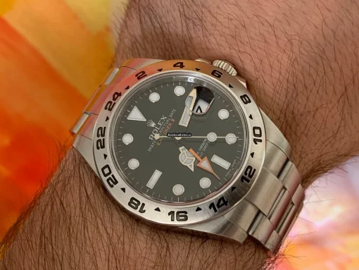 Defect Replica Rolex Explorer II 216570 Caliber 3186 Automatic Movement 42mm Steel Case Mens/unisex Watch - Image 6