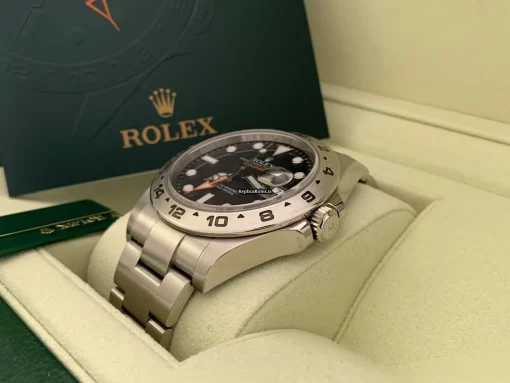 Defect Replica Rolex Explorer II 216570 Caliber 3186 Automatic Movement 42mm Steel Case Mens/unisex Watch - Image 8