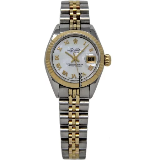 Durable Fake Rolex Oyster Perpetual Lady Date 6919 Automatic Movement 26mm Steel Case Womens Watch - Image 2