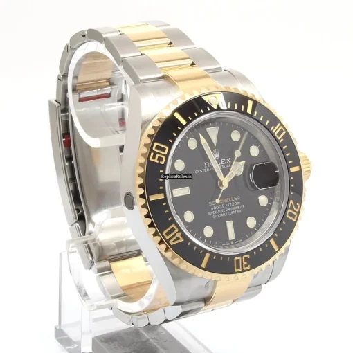 Pleasing Fake Rolex Sea-dweller 126603 Automatic Movement 43mm Gold/steel Case Watch - Image 3