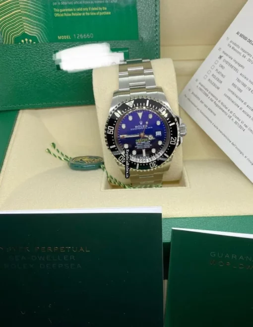 Exquisite Fake Rolex Sea-dweller Deepsea 126660 Caliber 3235 Automatic Movement 44mm Steel Case Mens/unisex Watch - Image 5