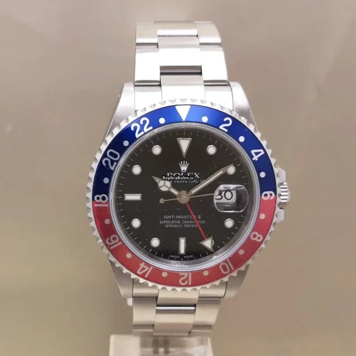 Great Replica Rolex Gmt-master II 16710t Caliber 3185 Automatic Movement 40mm Steel Case Mens/unisex Watch