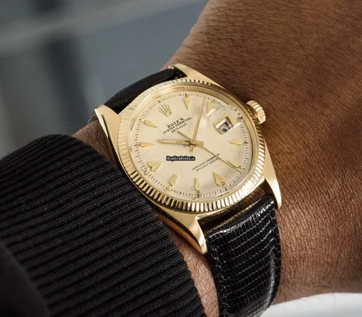 Fabulous Copies Rolex Datejust 6605 Automatic Movement 36mm Yellow Gold Case Mens/unisex Watch - Image 8