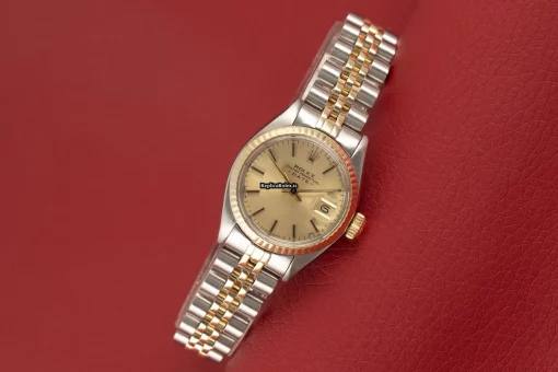 Remarkable Fake Rolex Lady-datejust 6917 Caliber 2030 Automatic Movement 26mm Gold/steel Case Womens Watch - Image 2