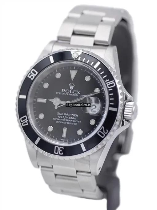 Defect Replica Rolex Submariner Date 16610 Automatic Movement 40mm Steel Case Watch - Image 2
