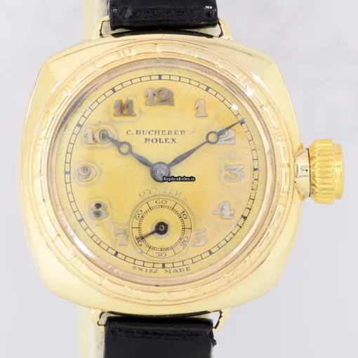 Trustworthy Imitation Rolex Oyster Perpetual 1336 Kaliber Manual Winding Movement 26mm Yellow Gold Case Womens Watch