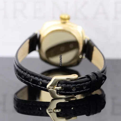 Trustworthy Imitation Rolex Oyster Perpetual 1336 Kaliber Manual Winding Movement 26mm Yellow Gold Case Womens Watch - Image 16