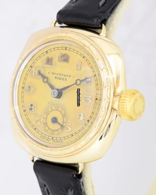 Trustworthy Imitation Rolex Oyster Perpetual 1336 Kaliber Manual Winding Movement 26mm Yellow Gold Case Womens Watch - Image 3