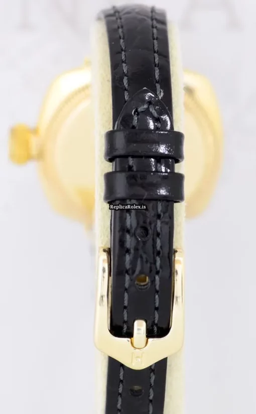 Trustworthy Imitation Rolex Oyster Perpetual 1336 Kaliber Manual Winding Movement 26mm Yellow Gold Case Womens Watch - Image 8
