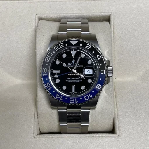 Swiss Replica Rolex Gmt-master II 116710blnr Caliber 3186 Automatic Movement 40mm Steel Case Mens/unisex Watch