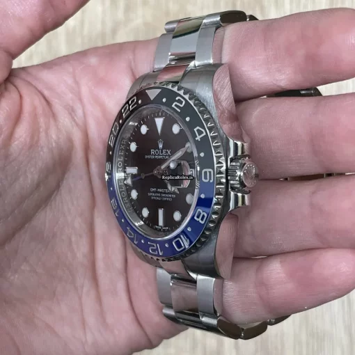 Swiss Replica Rolex Gmt-master II 116710blnr Caliber 3186 Automatic Movement 40mm Steel Case Mens/unisex Watch - Image 12